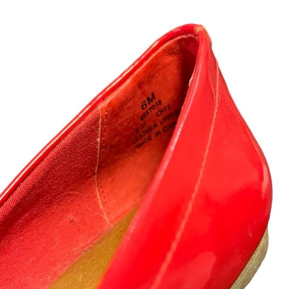 Sperry Top Sider Red Faux Leather Loafer Shoes | Women's 6 M - Picture 6 of 6